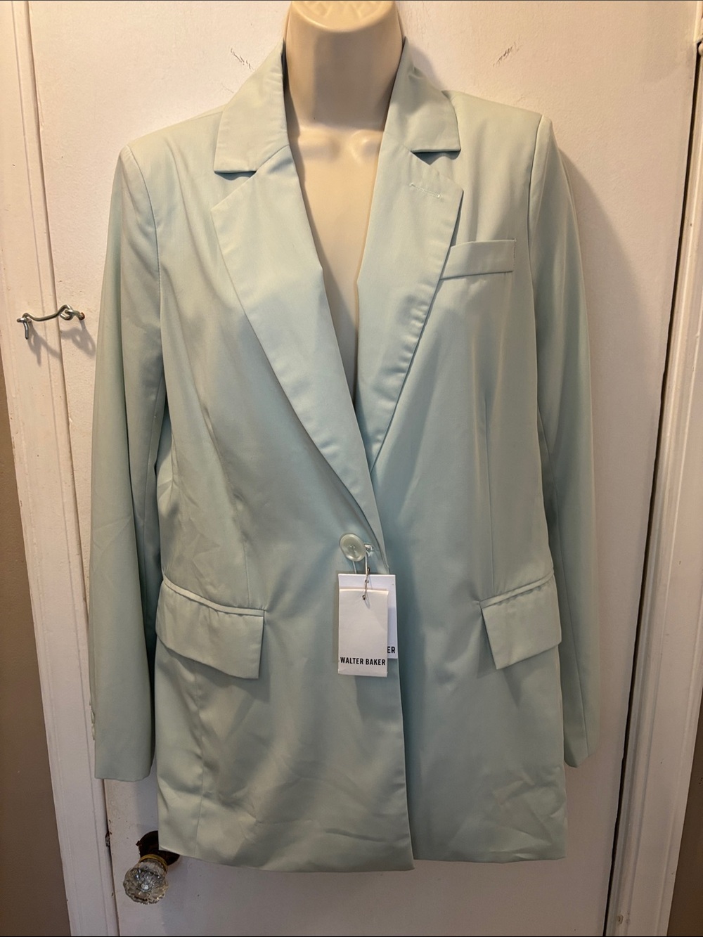NWT Walter Baker small Pale Mint Tailored Blazer New 26-330